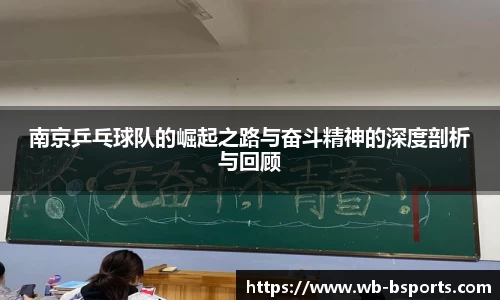 南京乒乓球队的崛起之路与奋斗精神的深度剖析与回顾
